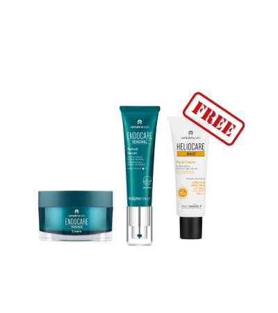 Endocare Renewal Retinol Serum 0.2% + Endocare Tensage Cream + Free Heliocare 360 Fluid Cream SPF 50+